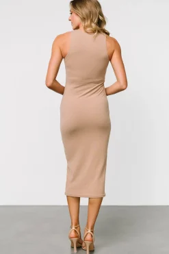 Hot Baltic Born Ashley Ribbed k Dress | Tan