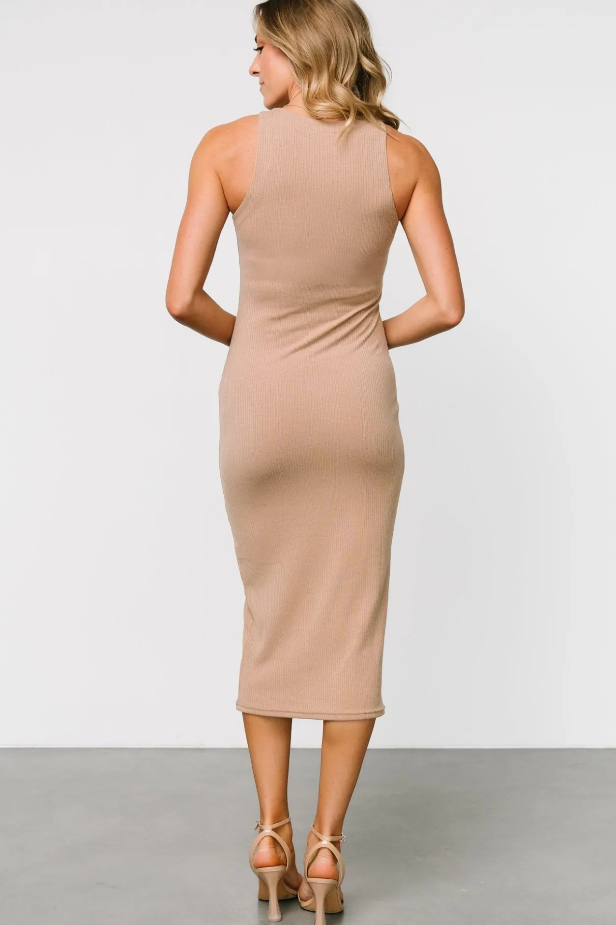 Hot Baltic Born Ashley Ribbed k Dress | Tan