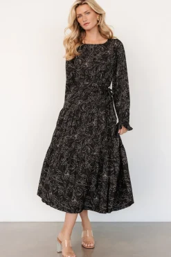 Fashion Baltic Born Ashlyn Long Sleeve Dress | Black Print BlackPrint