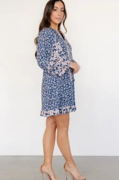 Clearance Baltic Born Aster Short Dress | Navy Multi Floral NavyMultiFloral