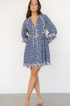 Clearance Baltic Born Aster Short Dress | Navy Multi Floral NavyMultiFloral