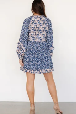 Clearance Baltic Born Aster Short Dress | Navy Multi Floral NavyMultiFloral