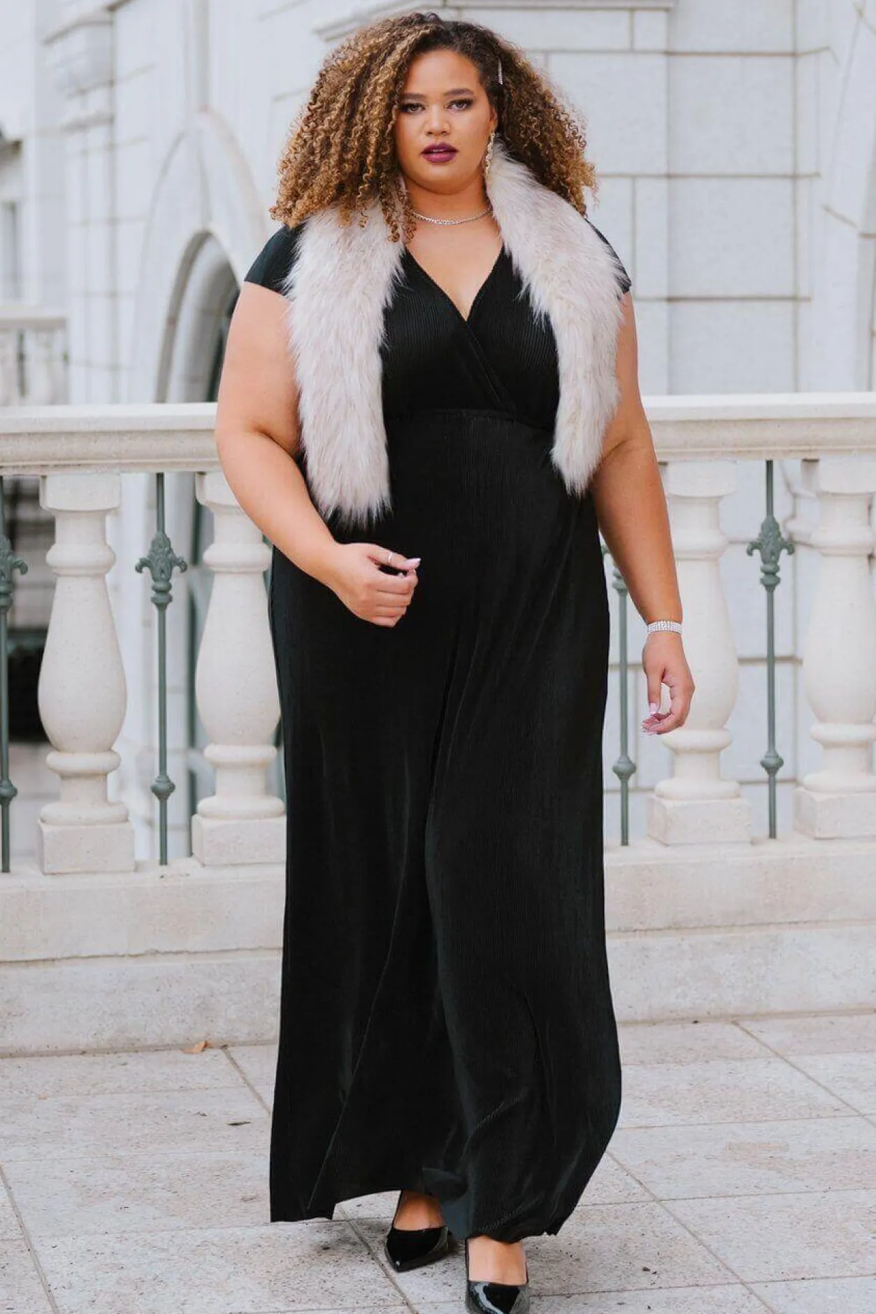 Outlet Baltic Born Athena Pleated Maxi Dress | Black