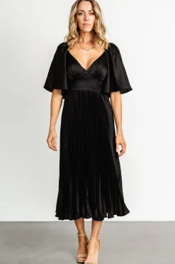 Outlet Baltic Born Aubree Pleated Dress | Black