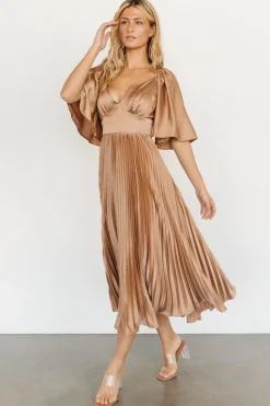 Sale Baltic Born Aubree Pleated Dress | Champagne