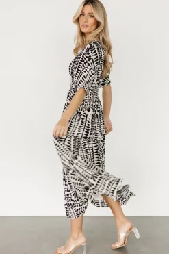 Clearance Baltic Born Austin Kimono Dress | Black Print BlackPrint