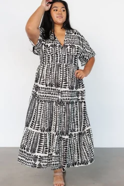 Clearance Baltic Born Austin Kimono Dress | Black Print BlackPrint
