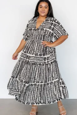Clearance Baltic Born Austin Kimono Dress | Black Print BlackPrint