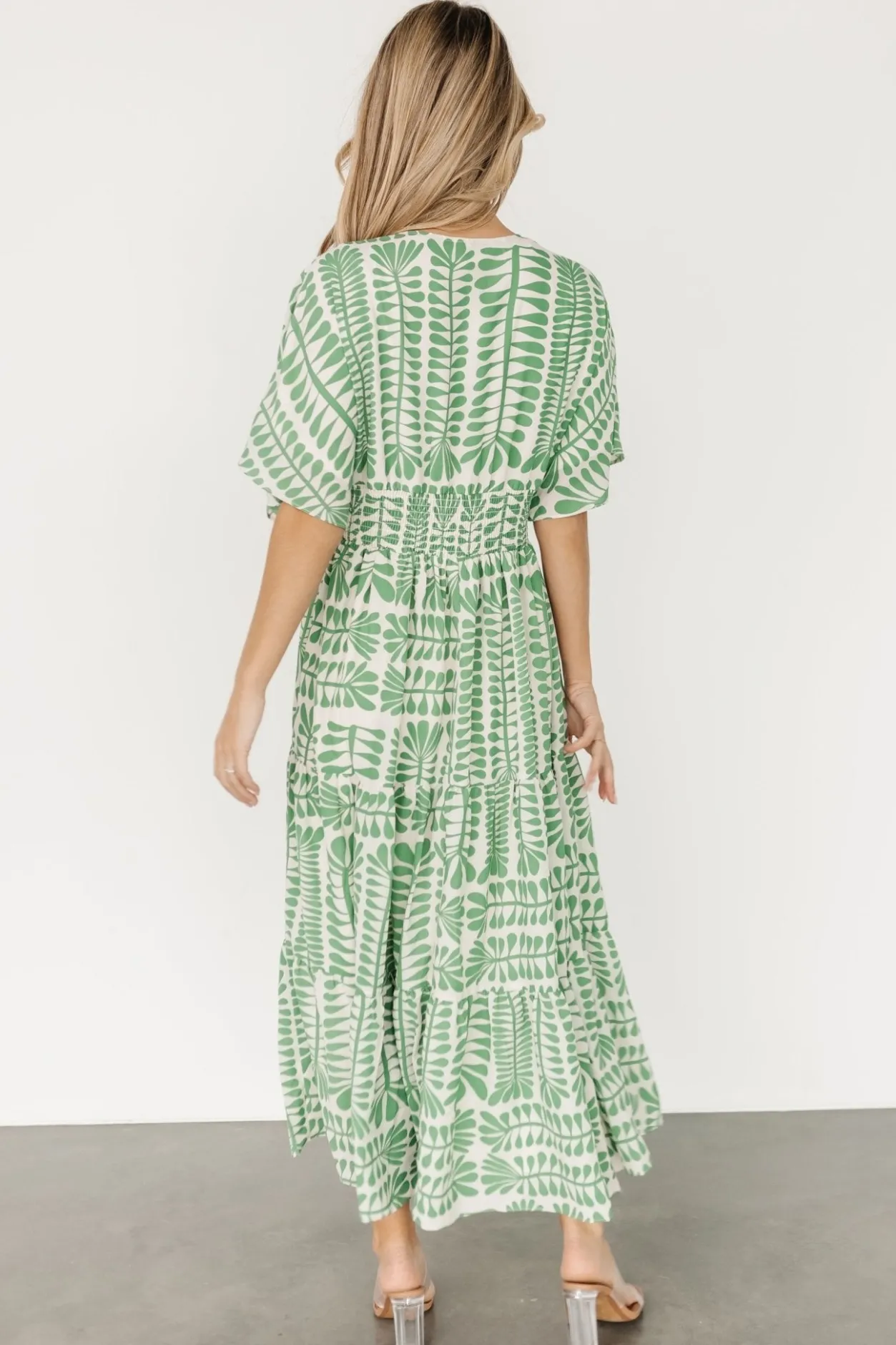 Discount Baltic Born Austin Kimono Dress | Green Print GreenPrint
