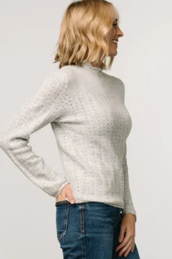 Best Baltic Born Avice Pointelle Sweater | Light Gray LightGray