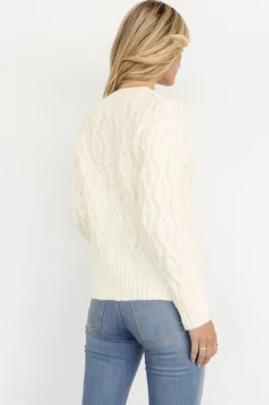 New Baltic Born Avoriaz Cable Knit Sweater | Ivory