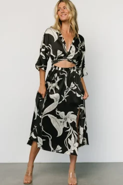 Clearance Baltic Born Avryll Front Tie Dress | Black