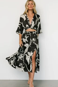 Clearance Baltic Born Avryll Front Tie Dress | Black