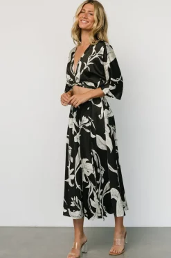 Clearance Baltic Born Avryll Front Tie Dress | Black