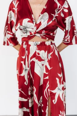 Best Baltic Born Avryll Front Tie Dress | Crimson