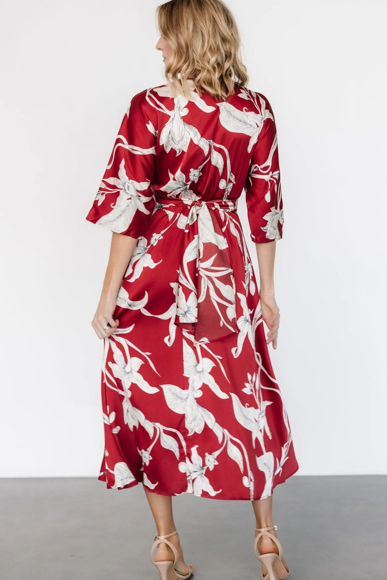 Best Baltic Born Avryll Front Tie Dress | Crimson