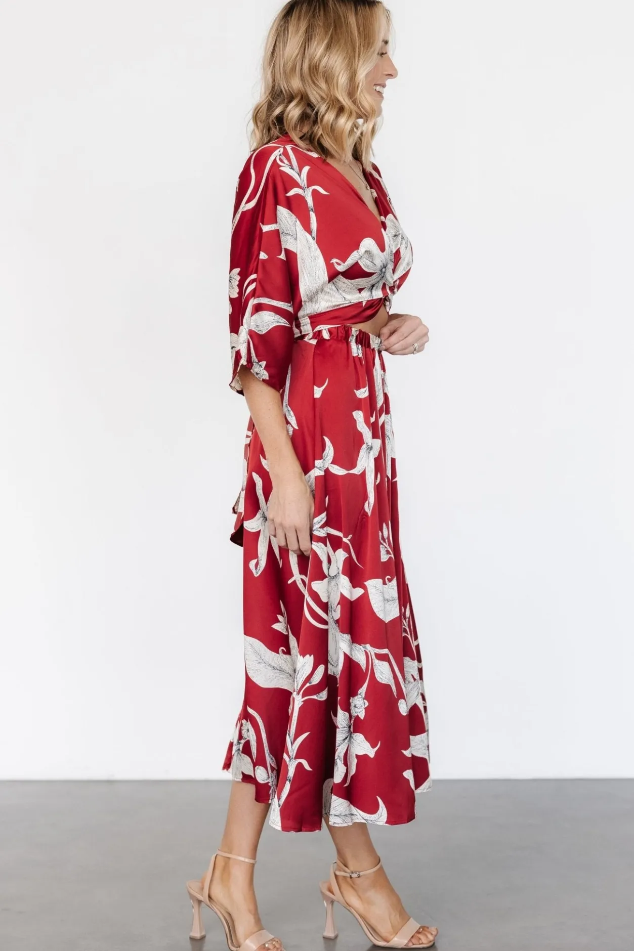 Best Baltic Born Avryll Front Tie Dress | Crimson