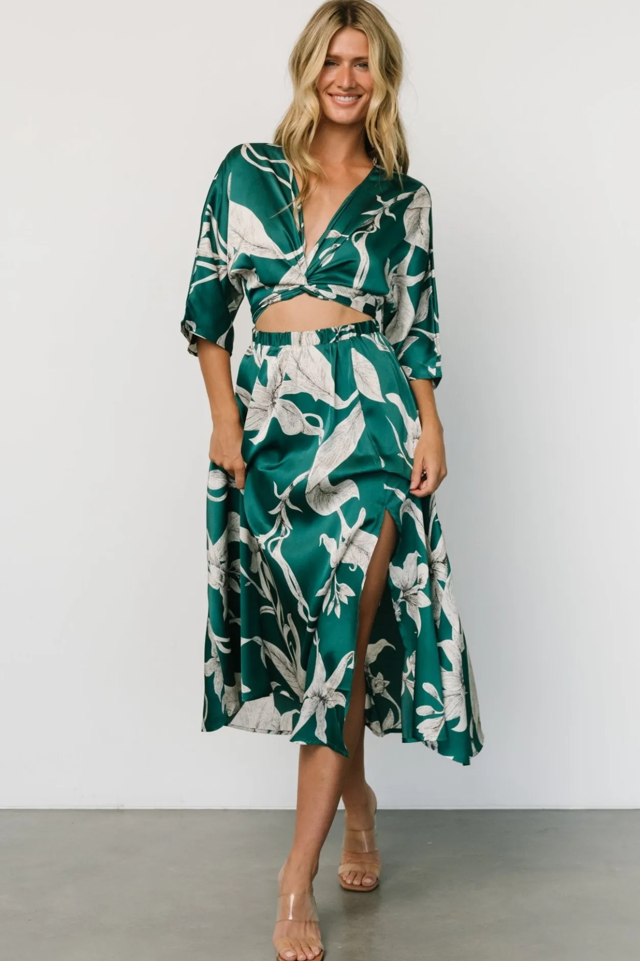 Outlet Baltic Born Avryll Front Tie Dress | Green