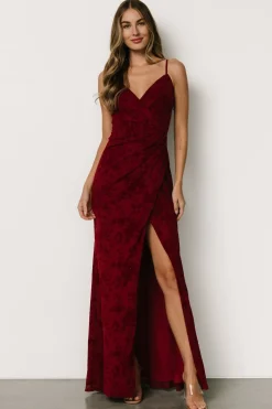 Sale Baltic Born Ayesha Fitted Gown | Burgundy