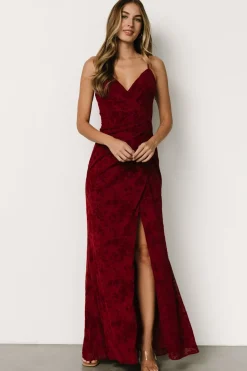 Sale Baltic Born Ayesha Fitted Gown | Burgundy