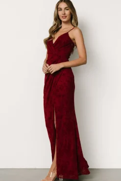 Sale Baltic Born Ayesha Fitted Gown | Burgundy