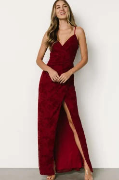 Sale Baltic Born Ayesha Fitted Gown | Burgundy