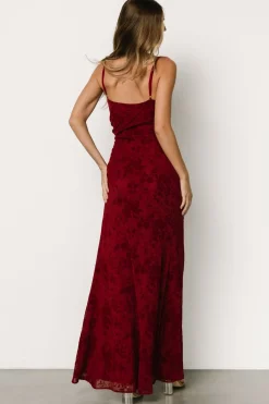 Sale Baltic Born Ayesha Fitted Gown | Burgundy