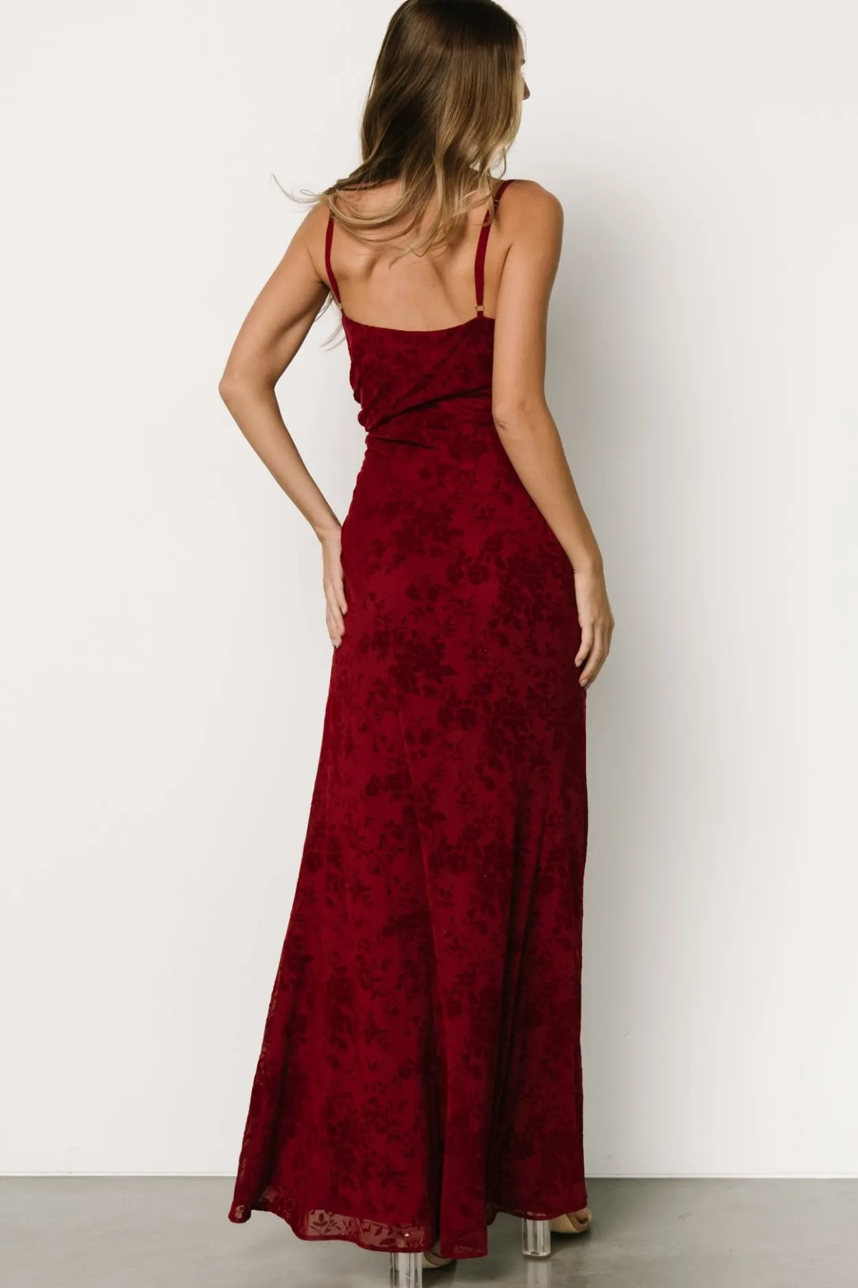 Sale Baltic Born Ayesha Fitted Gown | Burgundy