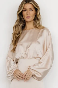 Outlet Baltic Born Balta Satin Midi Dress | Champagne