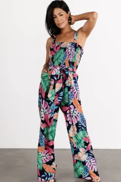 New Baltic Born Barbados Tank Jumpsuit | Navy Print NavyPrint