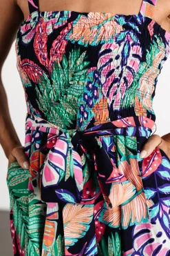 New Baltic Born Barbados Tank Jumpsuit | Navy Print NavyPrint