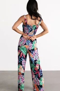 New Baltic Born Barbados Tank Jumpsuit | Navy Print NavyPrint