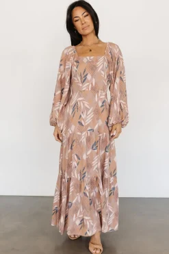 Sale Baltic Born Barbara Maxi Dress | Dusty Mauve Print DustyMauvePrint