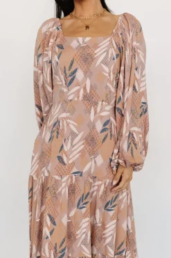 Sale Baltic Born Barbara Maxi Dress | Dusty Mauve Print DustyMauvePrint
