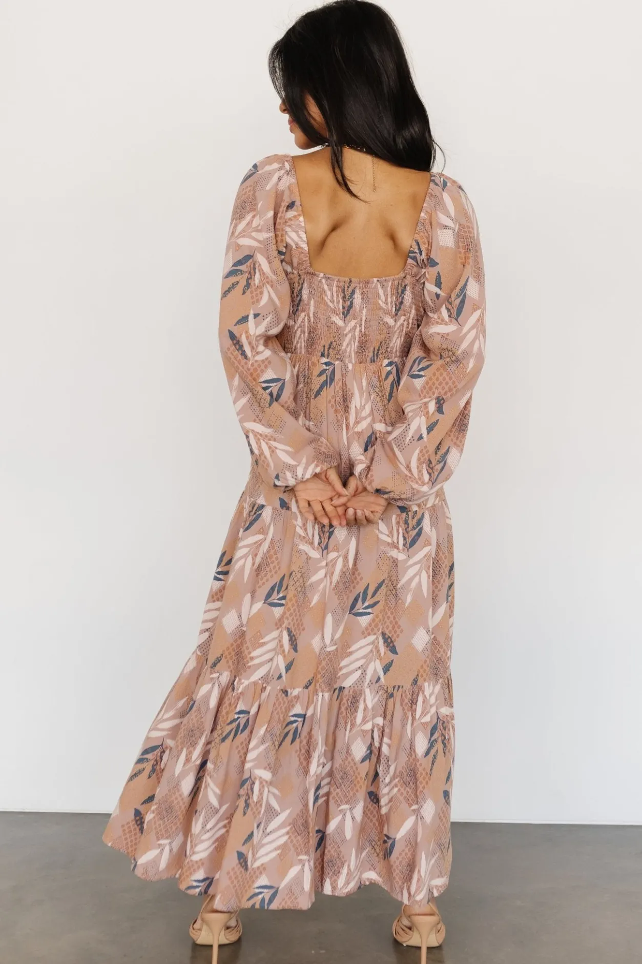 Sale Baltic Born Barbara Maxi Dress | Dusty Mauve Print DustyMauvePrint