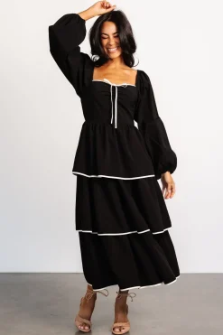 Clearance Baltic Born Barcelona Tiered Dress | Black