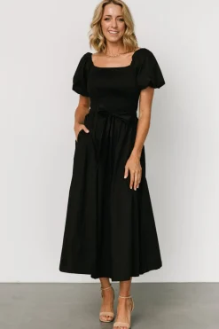 Discount Baltic Born Bardot Midi Dress | Black