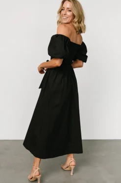 Discount Baltic Born Bardot Midi Dress | Black