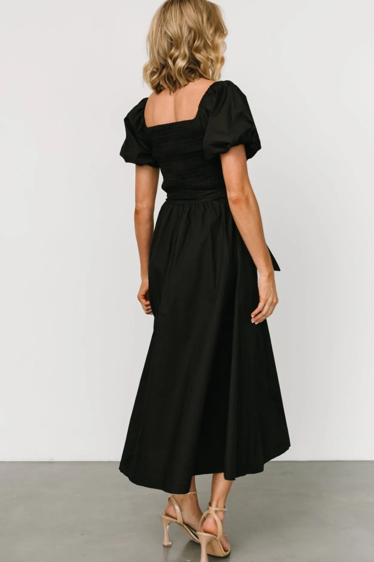 Discount Baltic Born Bardot Midi Dress | Black