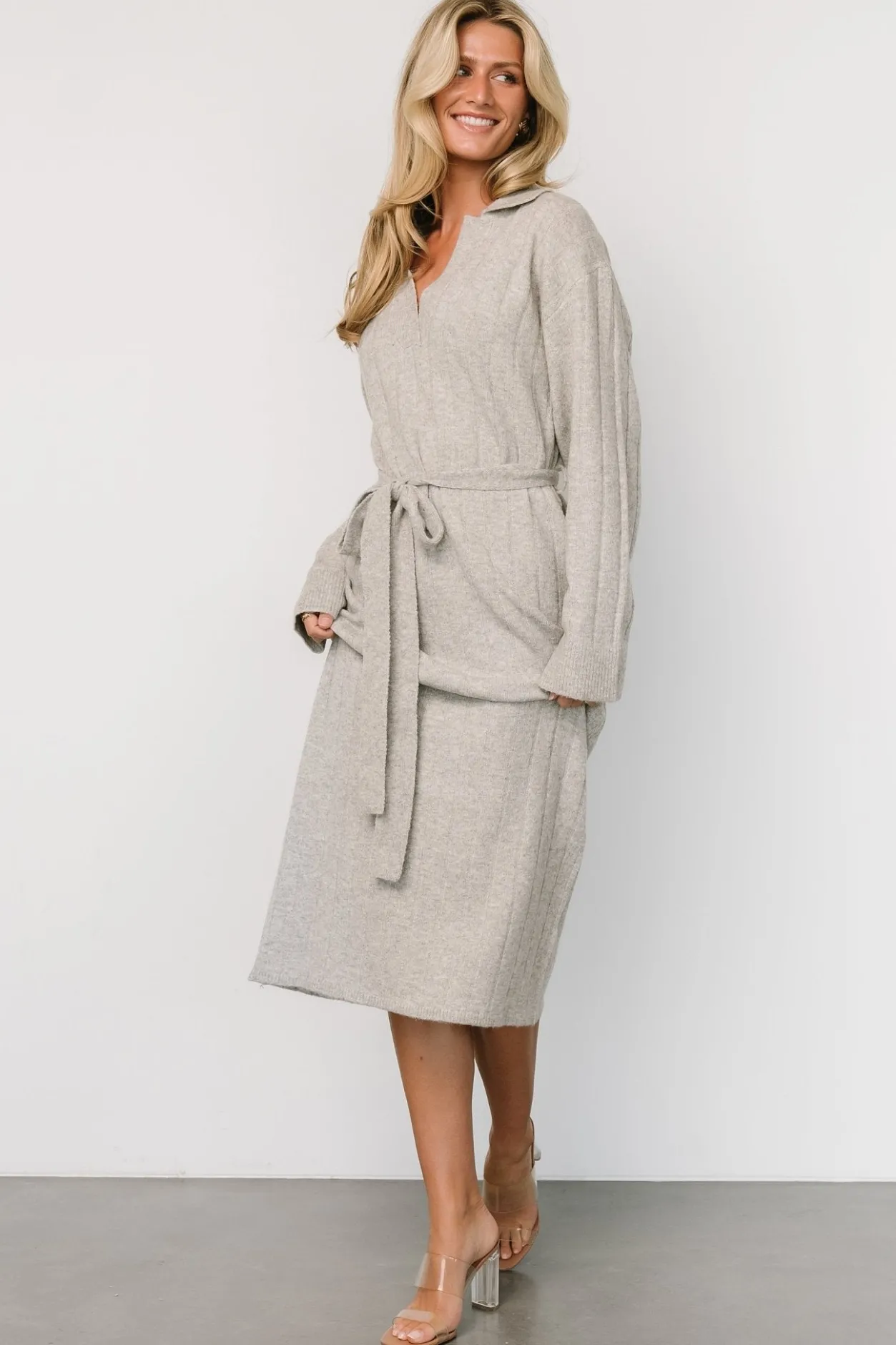 Outlet Baltic Born Barrie Sweater Dress | Gray