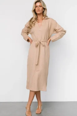 Sale Baltic Born Barrie Sweater Dress | Light Tan LightTan