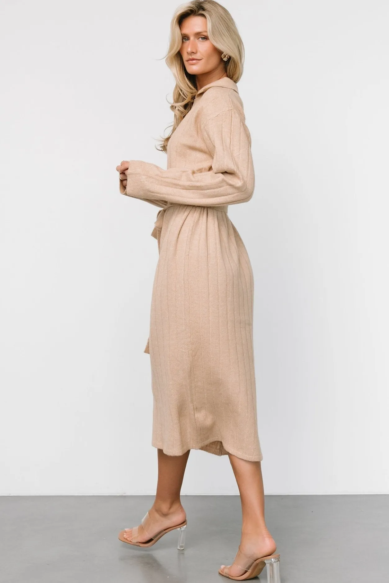 Sale Baltic Born Barrie Sweater Dress | Light Tan LightTan