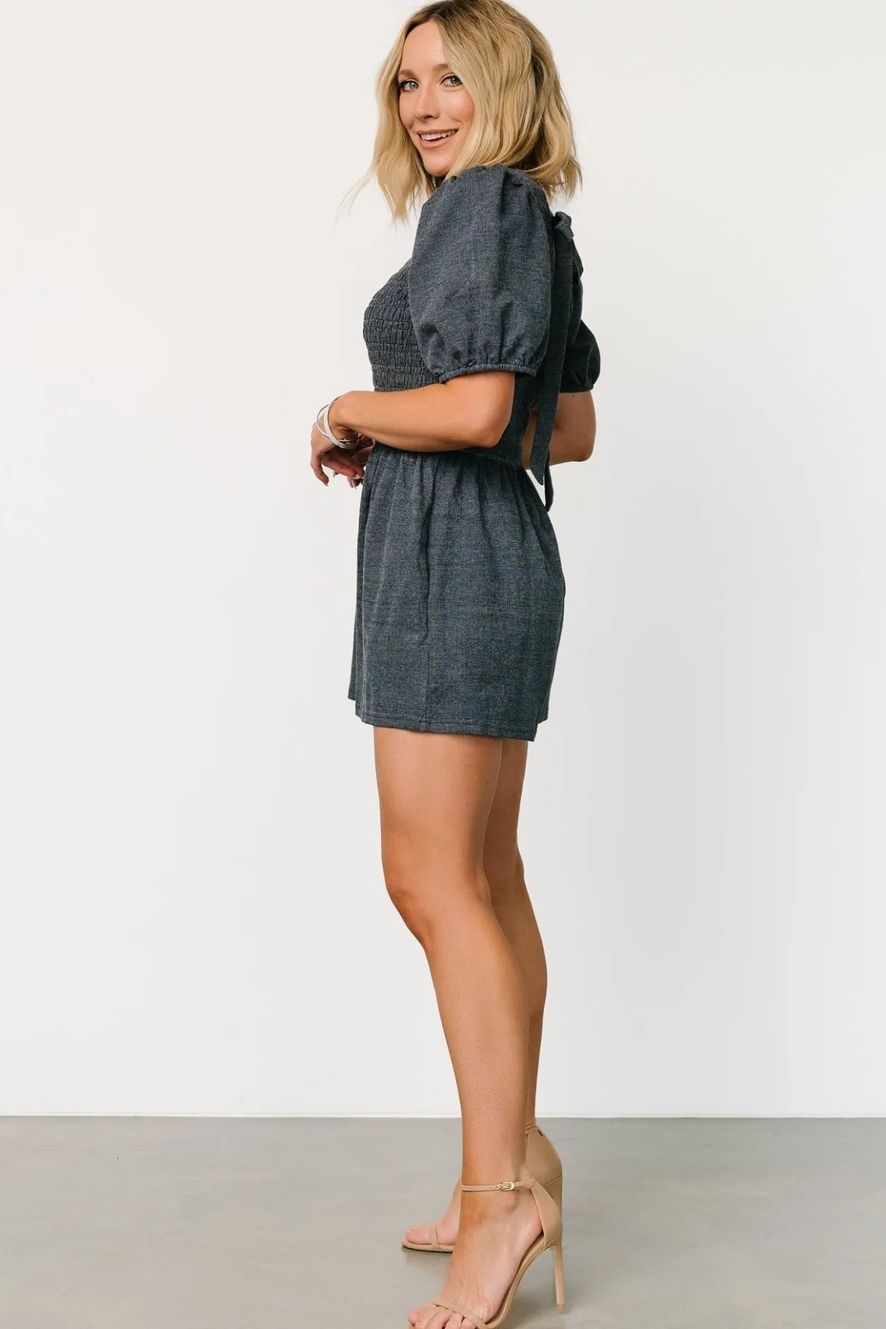 Hot Baltic Born Beaumont Romper | Dark Heather Blue DarkHeatherBlue