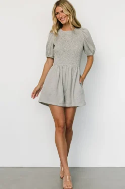 Discount Baltic Born Beaumont Romper | Heather Gray HeatherGray