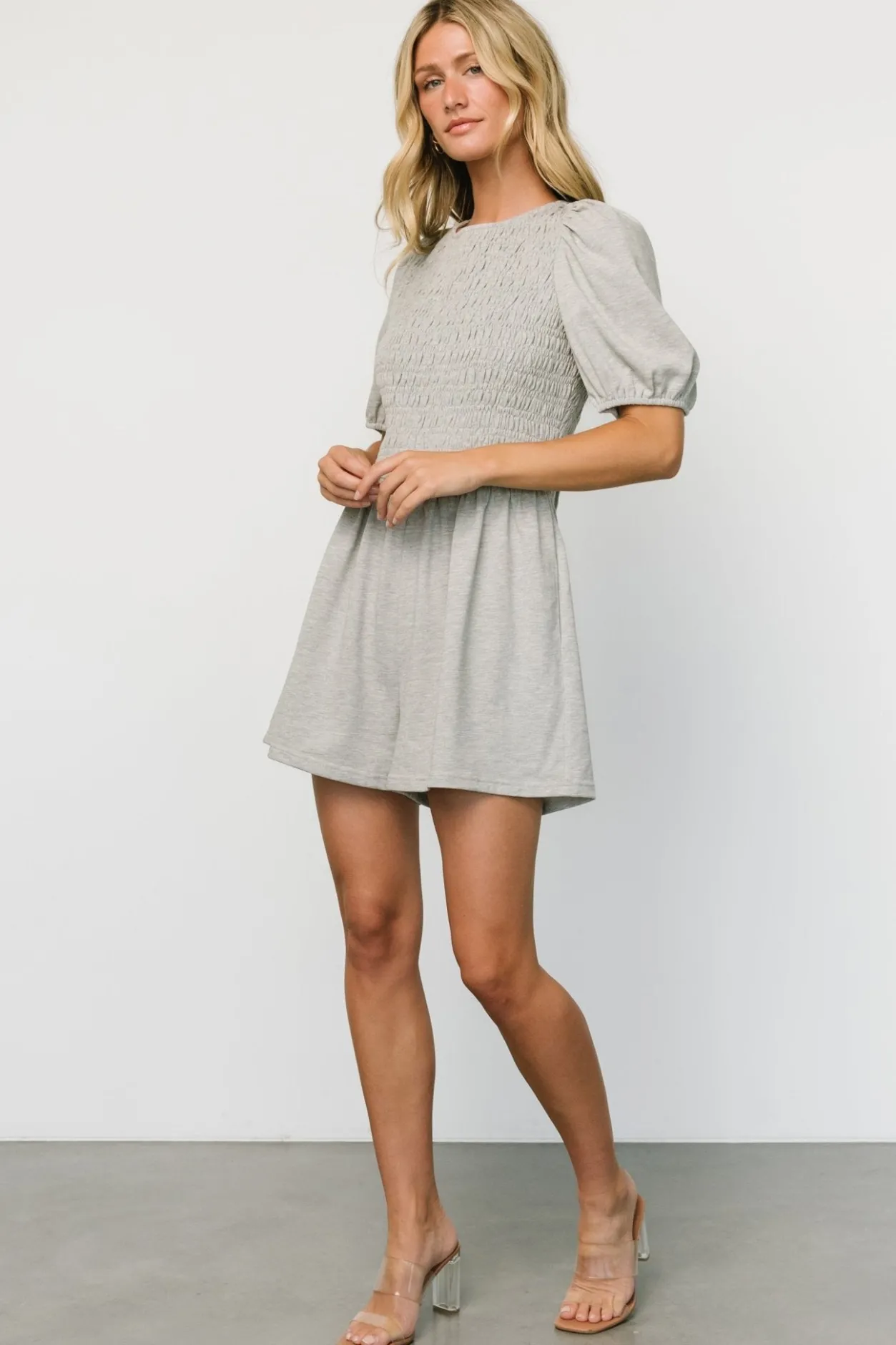 Discount Baltic Born Beaumont Romper | Heather Gray HeatherGray