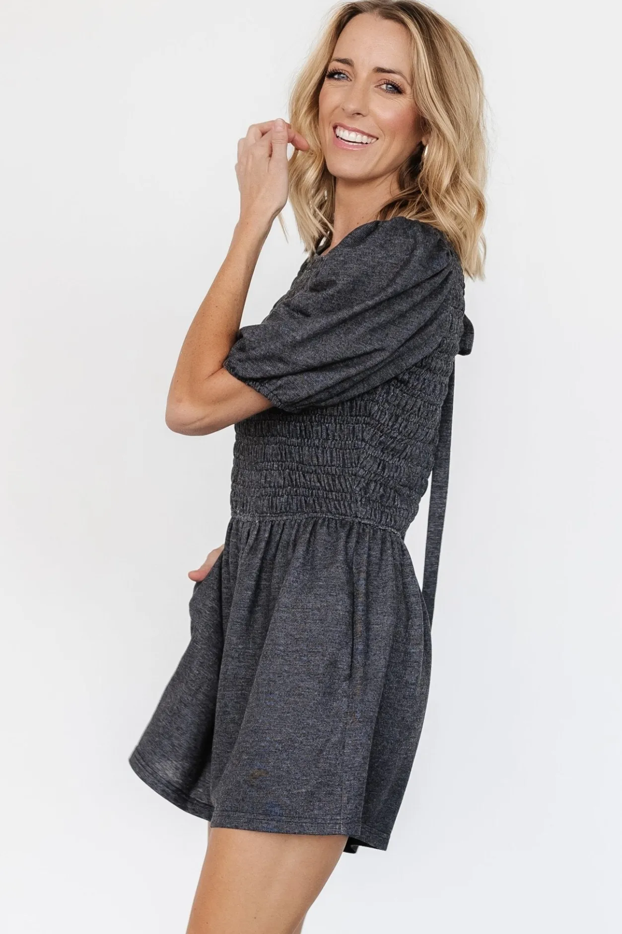 Best Baltic Born Beaumont Romper | Heather Black HeatherBlack