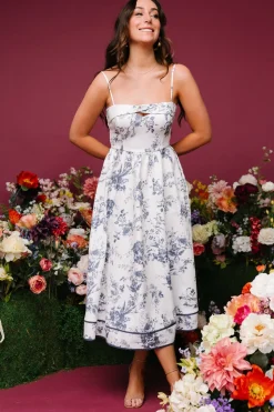 Hot Baltic Born Bellagio Midi Dress | Slate Floral SlateFloral