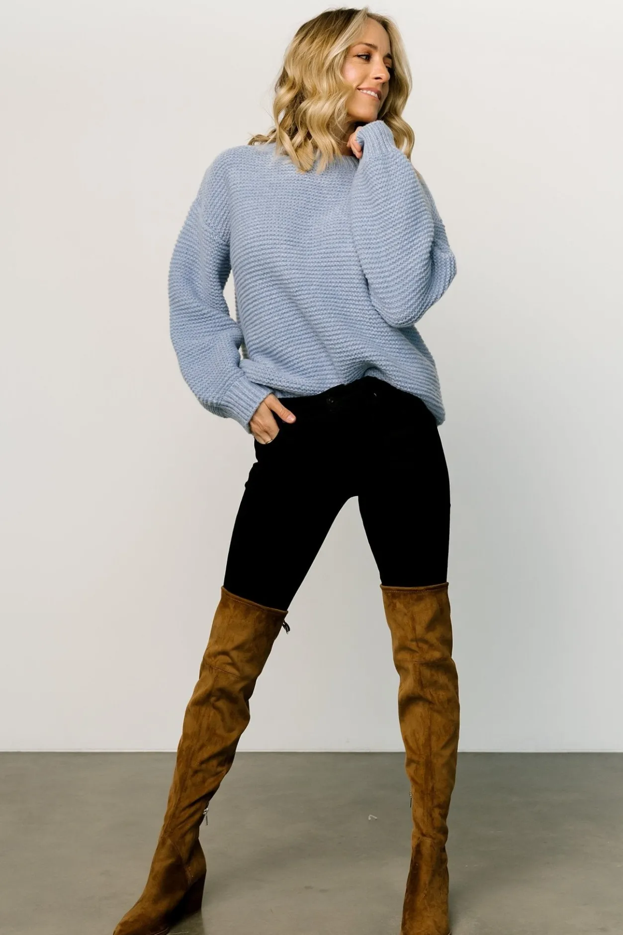 Best Baltic Born Bentley Chunky Knit Sweater | Blue