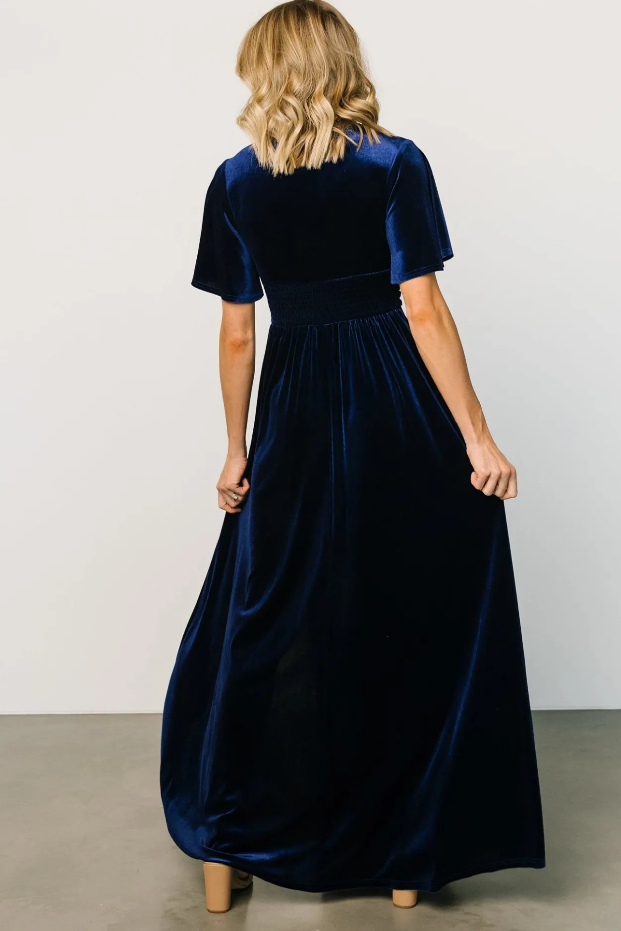 Sale Baltic Born Berenice Velvet Maxi Dress | Navy