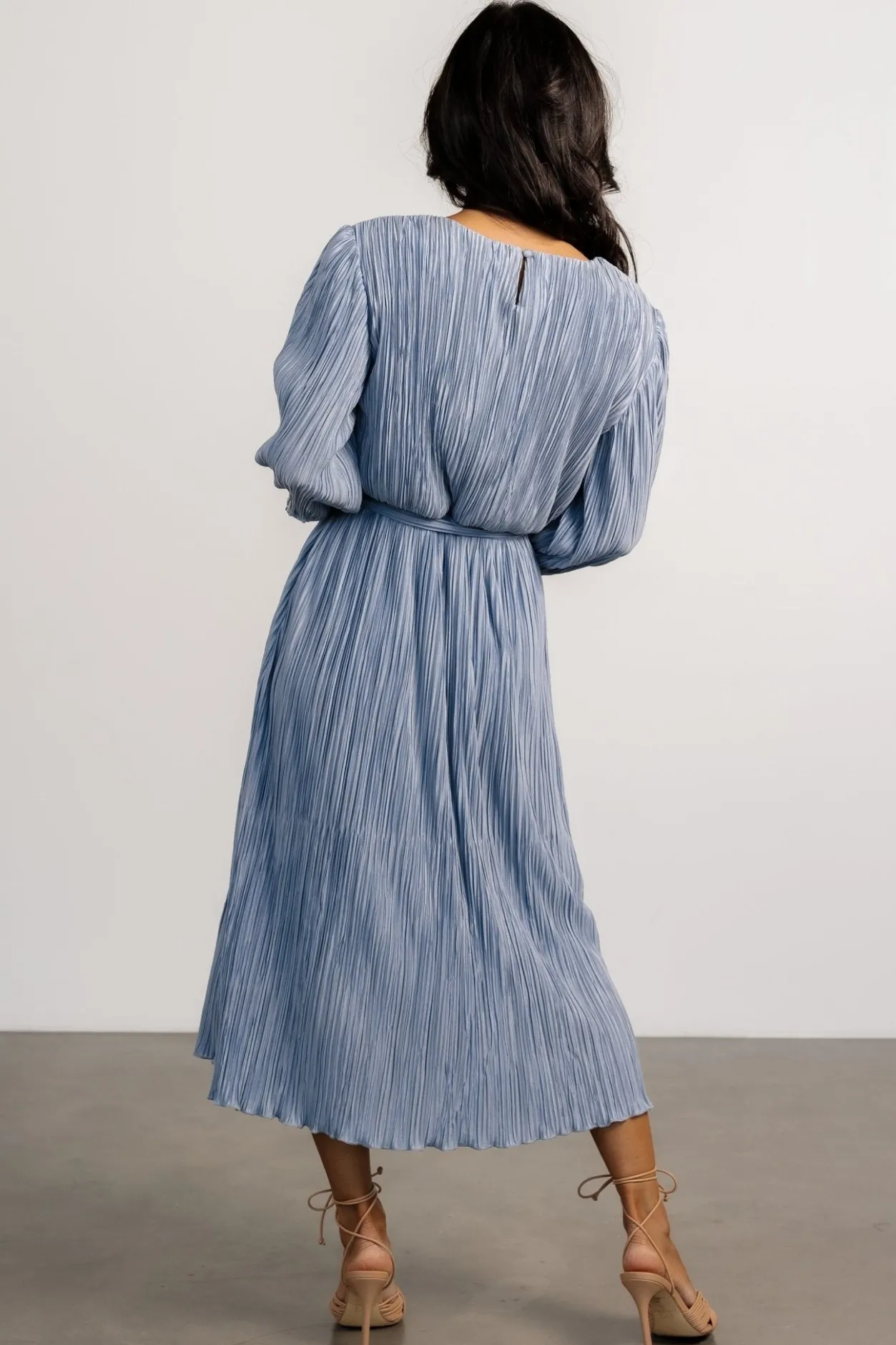 Sale Baltic Born Bethany Pleated Midi Dress | Light Blue LightBlue